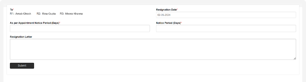 Apply Resignation image